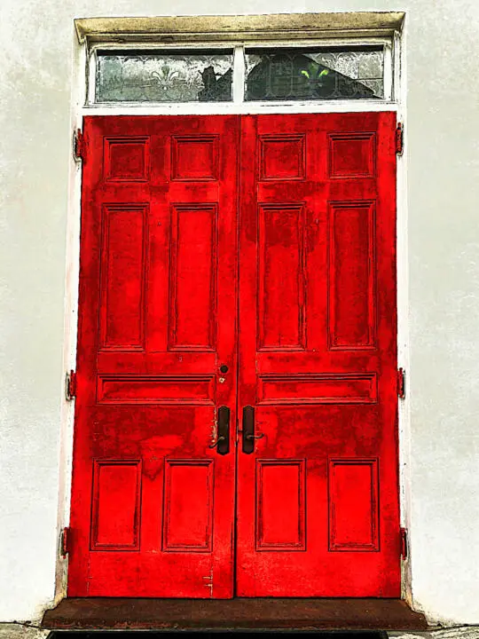 porte rouge